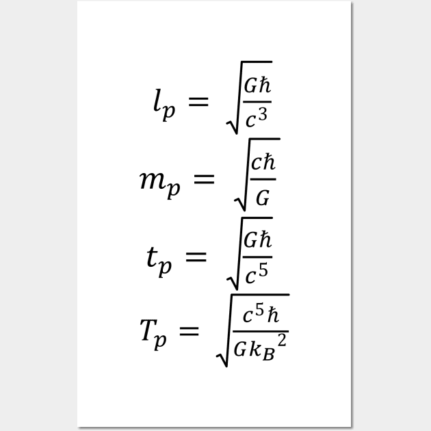 Planck Units, The Limits Of The Universe Wall Art by ScienceCorner